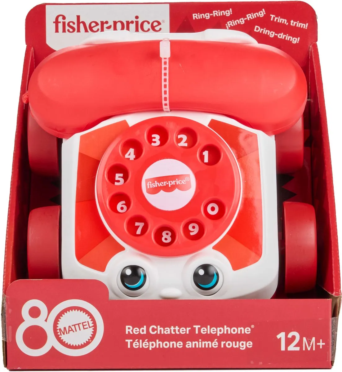Fisher Price 80th Anniversary Ruby Rode Babbeltelefoon