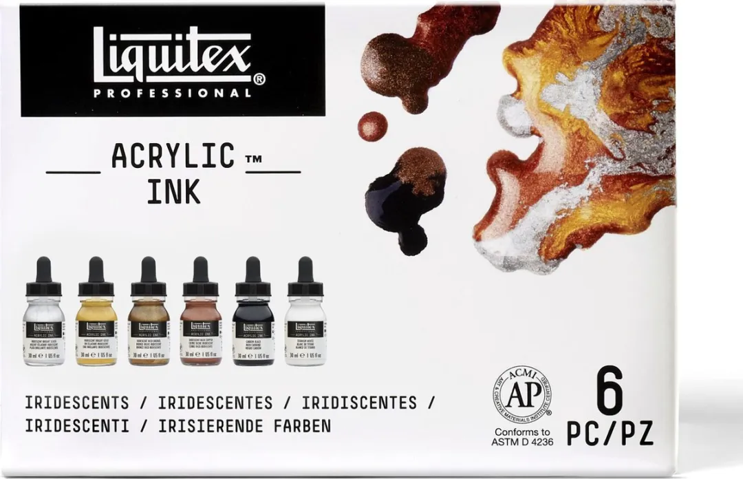 Liquitex Professional Acrylic Ink Iridescent Set