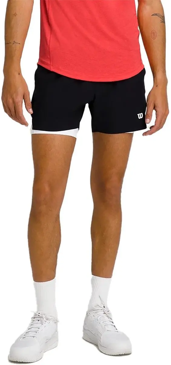 Wilson Tournament Short V2 7" Unlined - Zwart - afbeelding 5 van 6