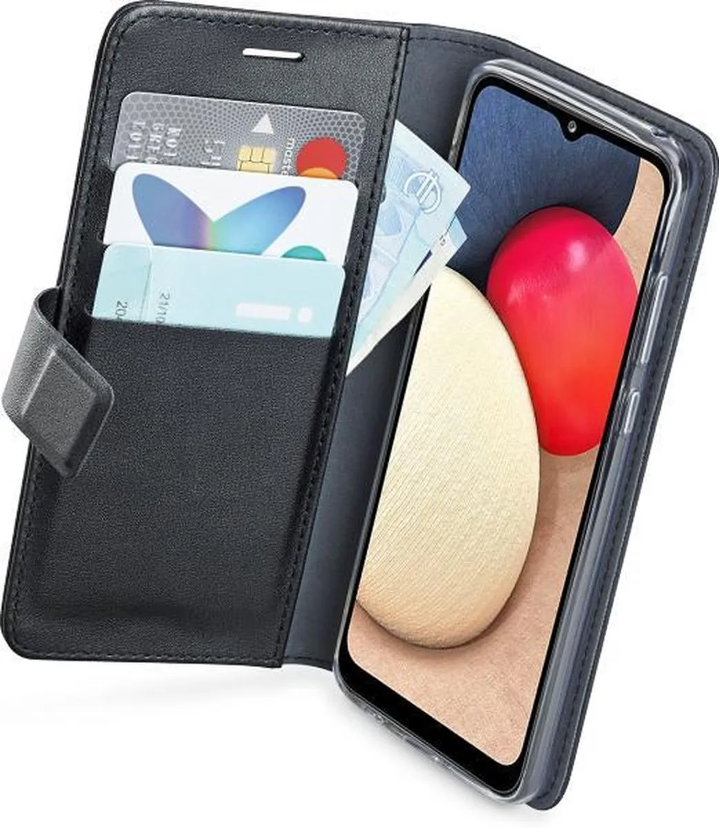 Azuri Samsung Galaxy A02s Walletcase - Zwart