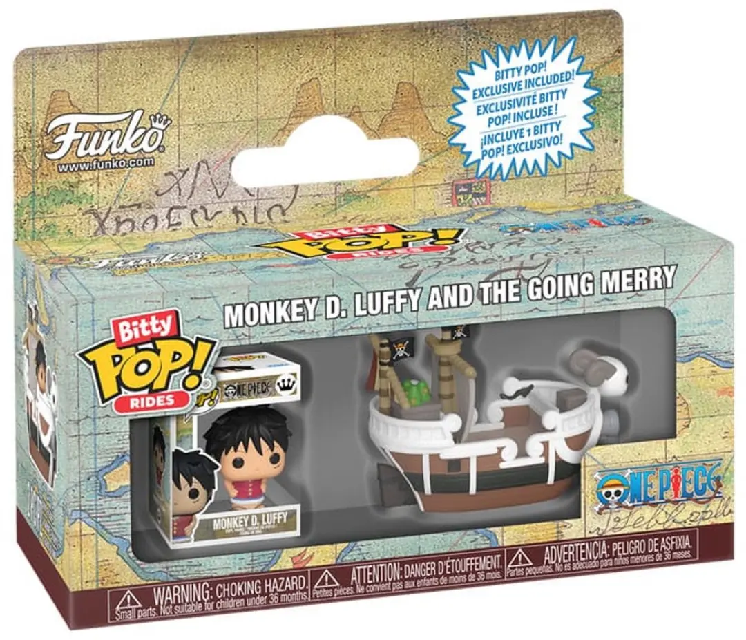 Funko Bitty POP! Ride One Piece Going Merry met Luffy - afbeelding 4 van 6