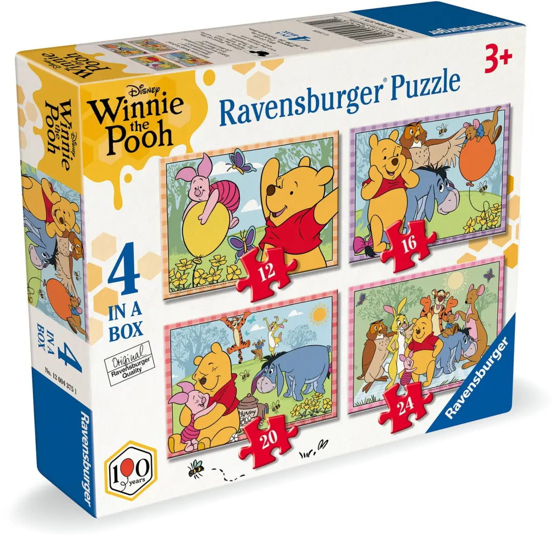 Ravensburger Winnie the Pooh Puzzel 12/16/20/24 Stukjes - afbeelding 2 van 6