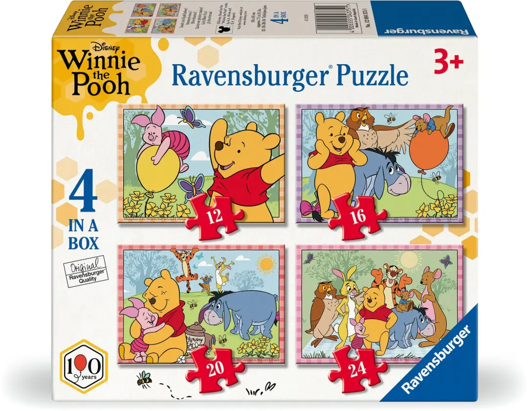 Ravensburger Winnie the Pooh Puzzel 12/16/20/24 Stukjes