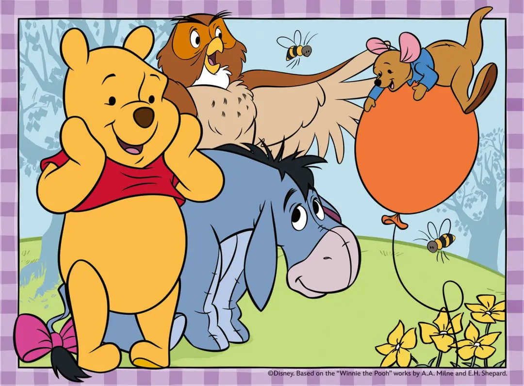 Ravensburger Winnie the Pooh Puzzel 12/16/20/24 Stukjes - afbeelding 4 van 6