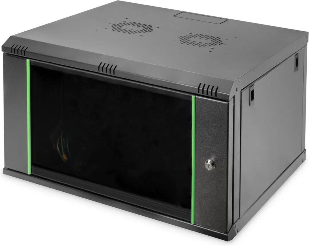 Digitus DN-19 07U-6/6-EC-SW Wandkast 19" 7HE - 600x416x600mm Zwart