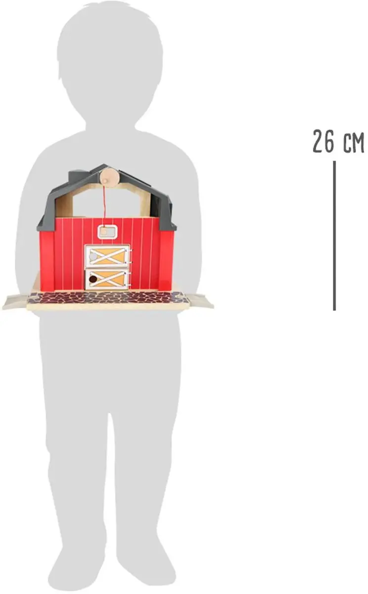 Small Foot Houten Boerderij met Accessoires - Rood - afbeelding 2 van 6