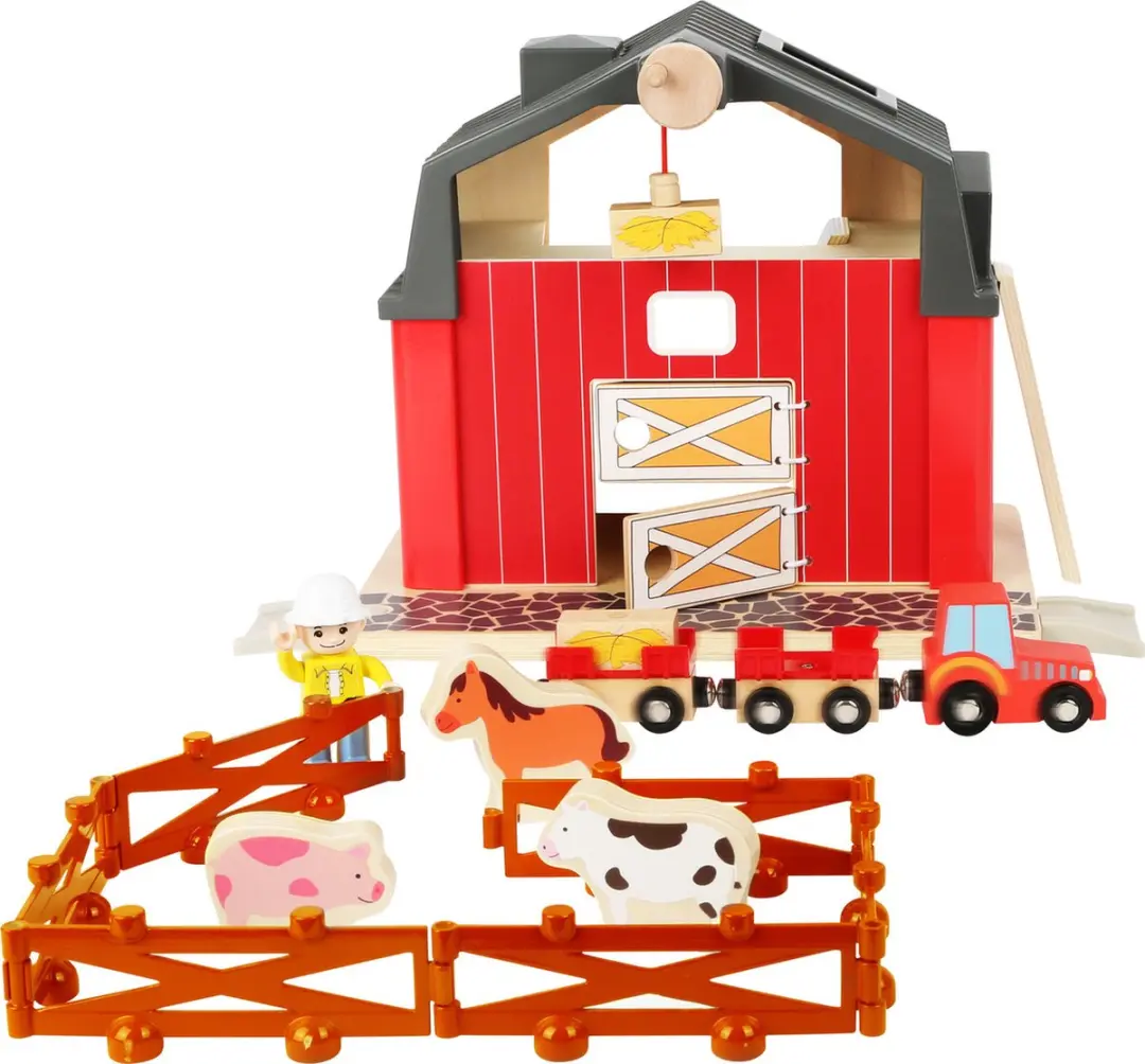 Small Foot Houten Boerderij met Accessoires - Rood - afbeelding 3 van 6