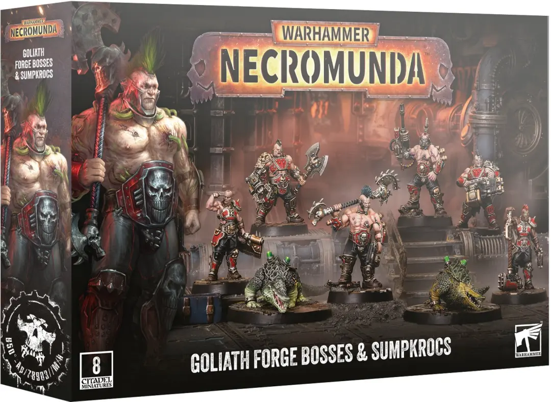 Necromunda Goliath Forge Bosses & Sumpkrocs