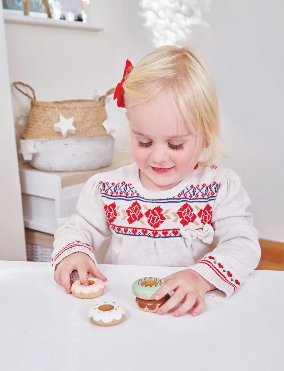 Le Toy Van Massief Houten Donuts - Keukenspeelgoed - afbeelding 4 van 6