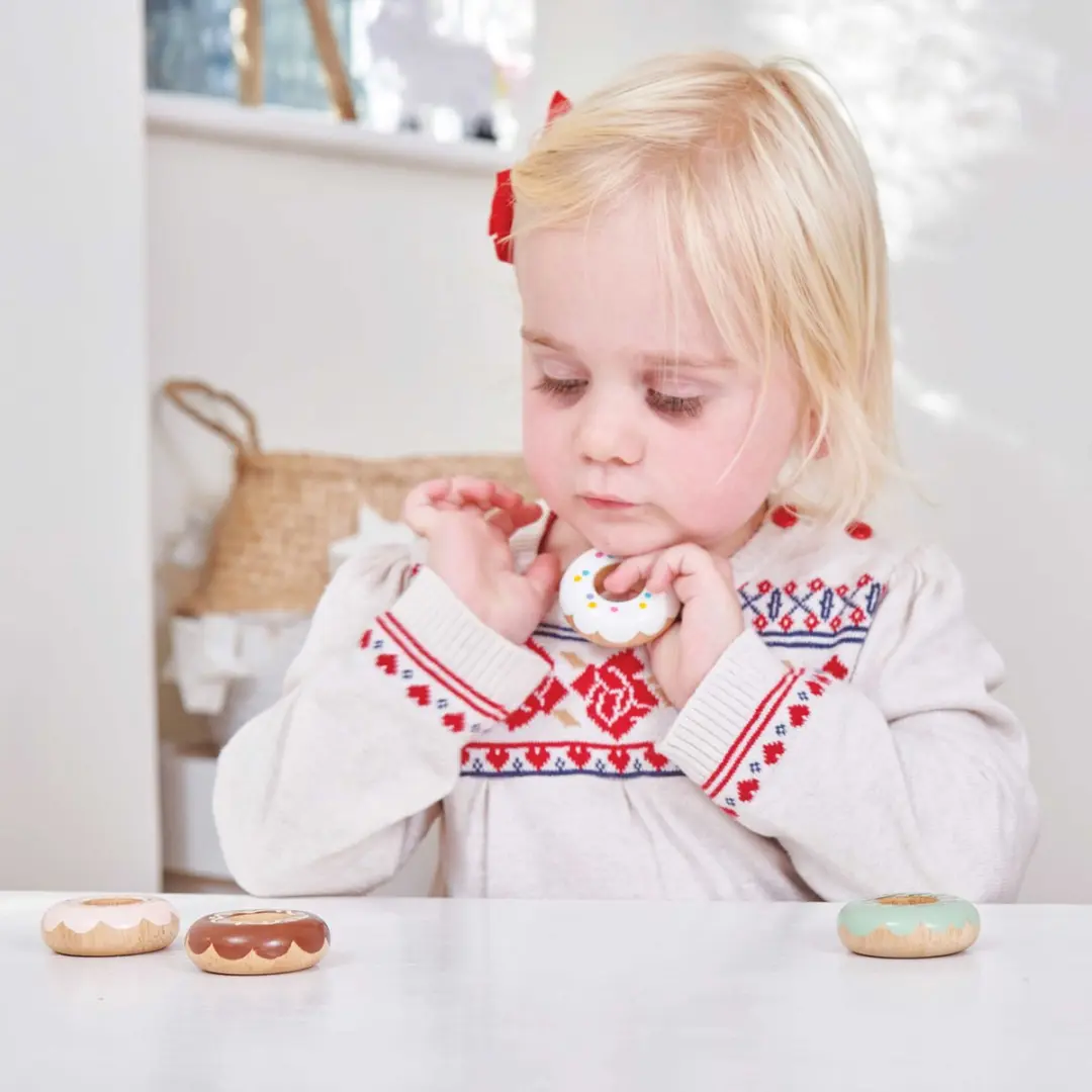 Le Toy Van Massief Houten Donuts - Keukenspeelgoed - afbeelding 3 van 6