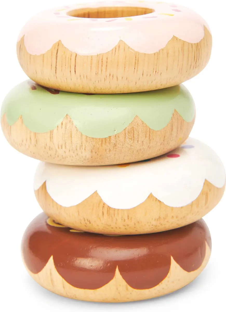 Le Toy Van Massief Houten Donuts - Keukenspeelgoed - afbeelding 2 van 6