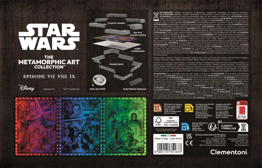 Clementoni Star Wars Metamorphic Legpuzzel - 520 Stukjes - afbeelding 3 van 6