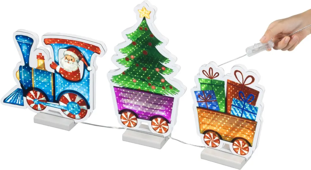 Lumineo Infinity Lights Kerst Trein 35cm