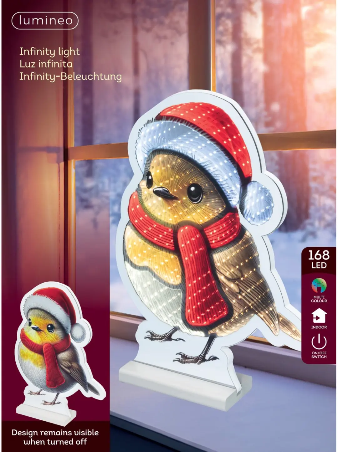 Lumineo LED Infinity Lights Kerstmusje 37cm