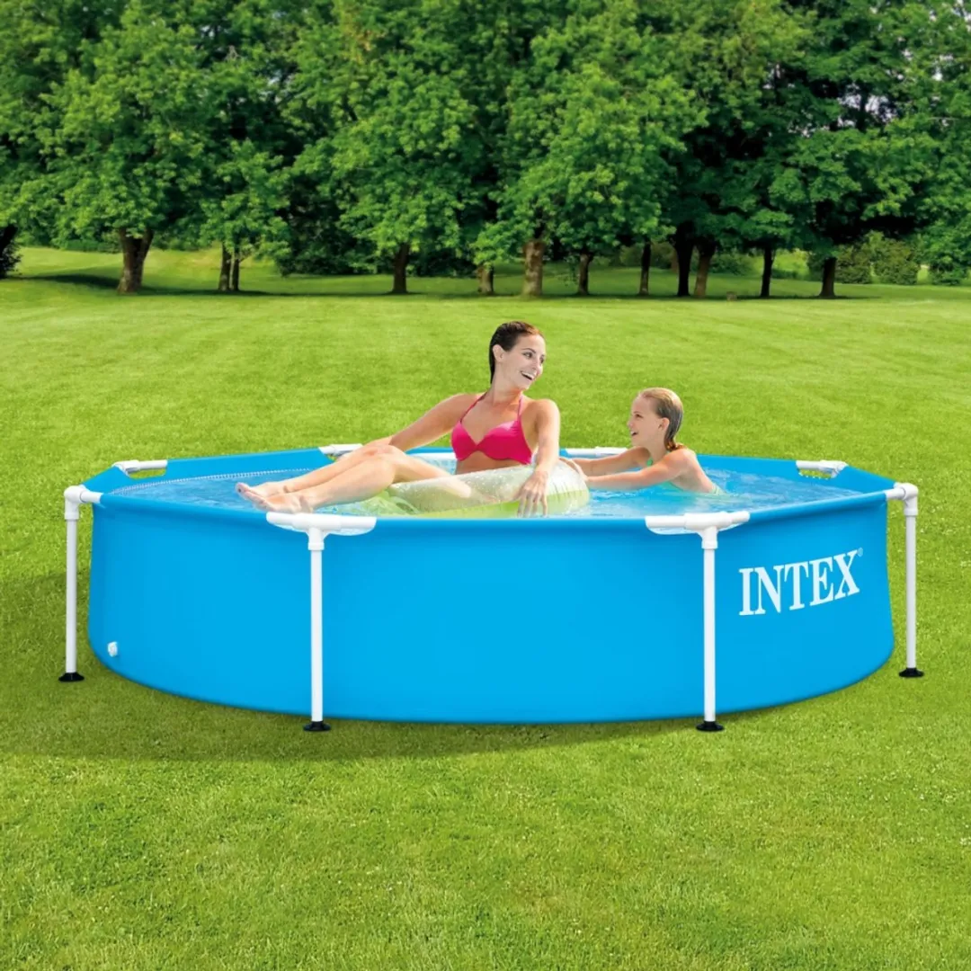 Intex 28205NP-Blauw Rond Frame Zwembad 244cm - Blauw