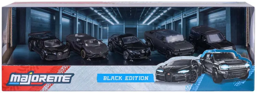 Majorette Black Edition Speelgoedauto Set