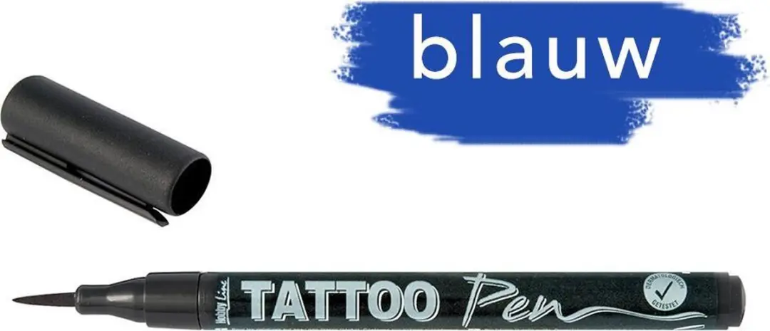 KREUL Blauwe Tattoo Stift