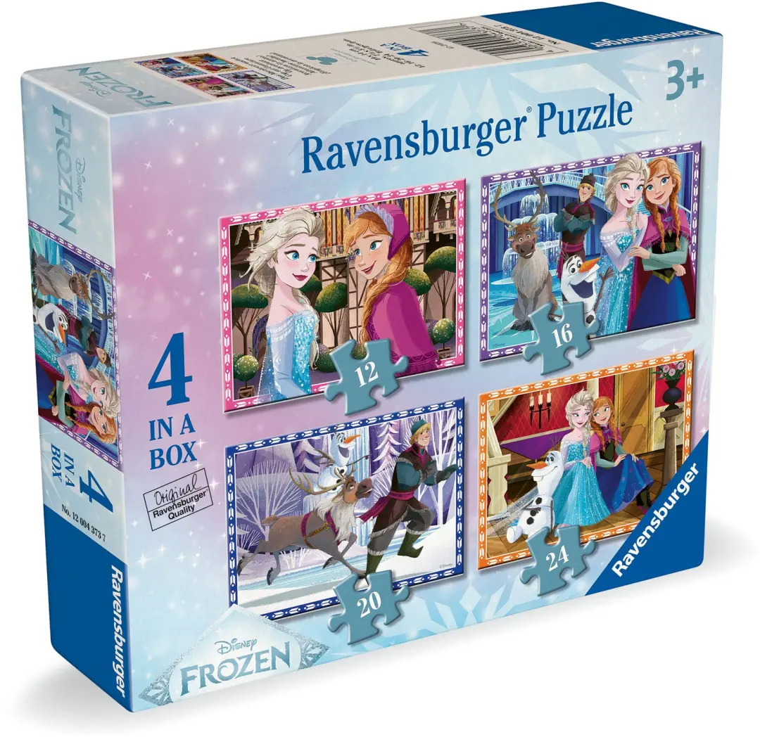 Ravensburger Disney Frozen 4-in-1 Puzzelset - 12/16/20/24 - afbeelding 2 van 6