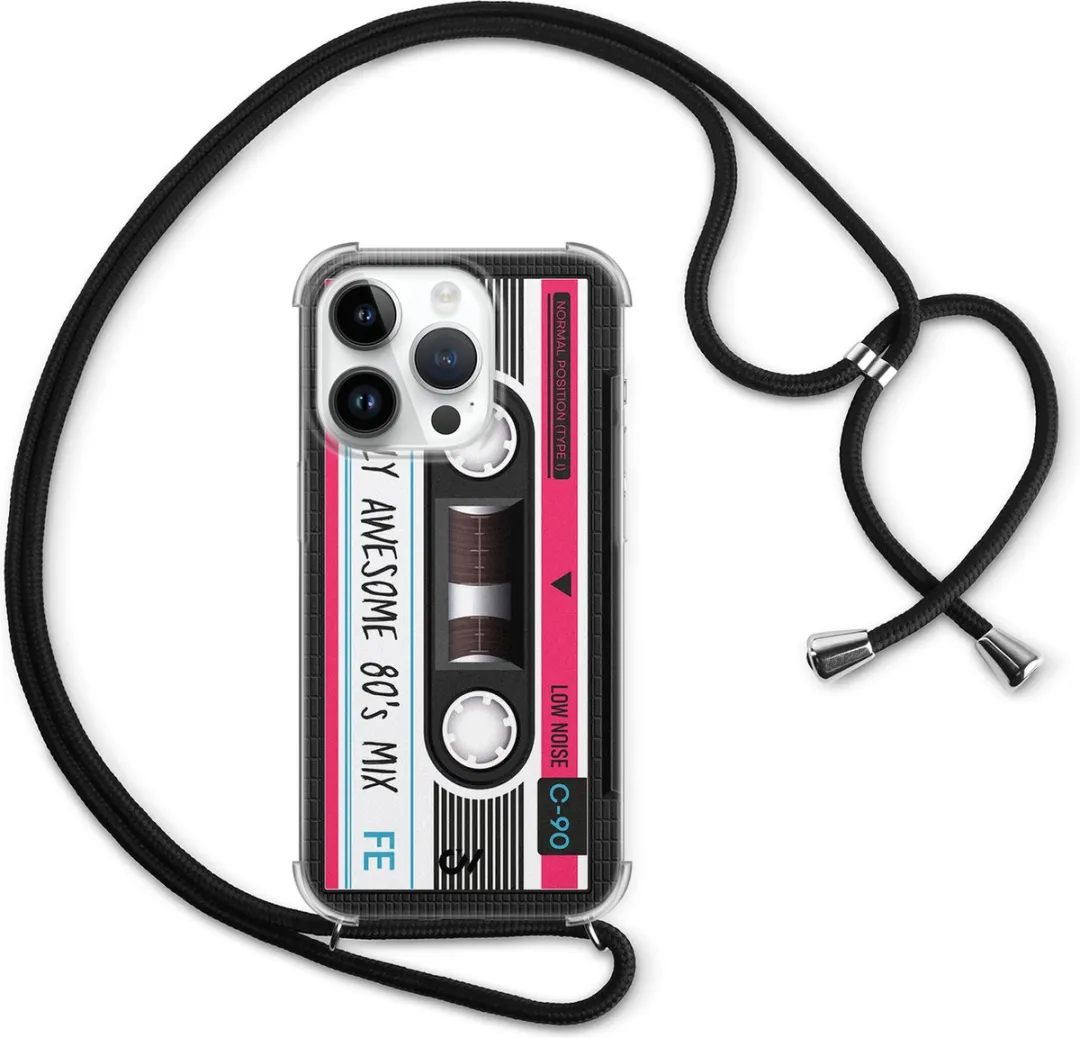 Casevibes Telefoonhoesje iPhone 14 Pro Cassette Grijs C/14P/UV/009