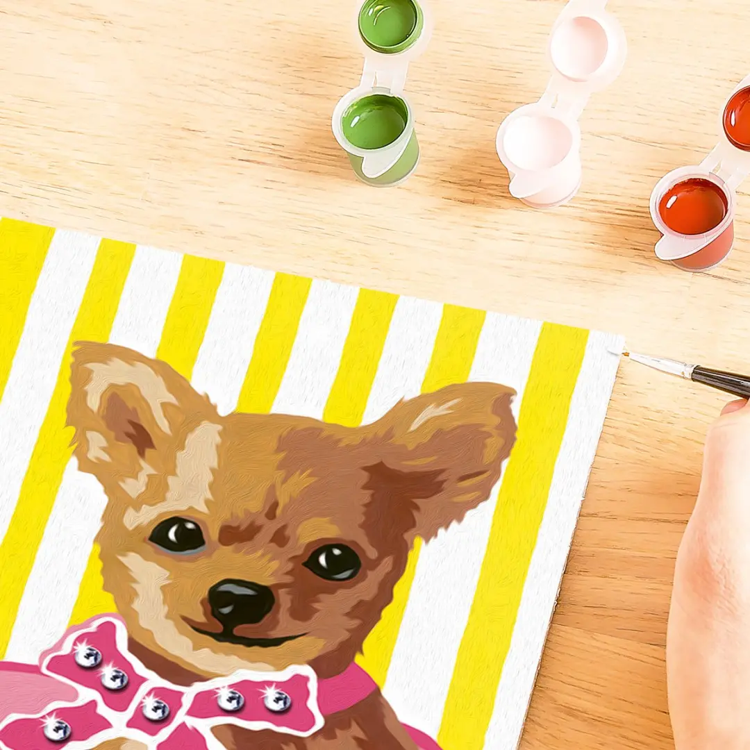 Ravensburger CreArt Little Chihuahua - Schilderen op Nummer - afbeelding 5 van 6