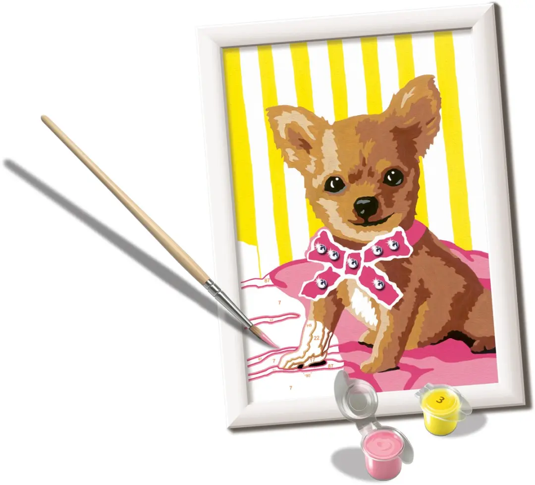 Ravensburger CreArt Little Chihuahua - Schilderen op Nummer - afbeelding 2 van 6