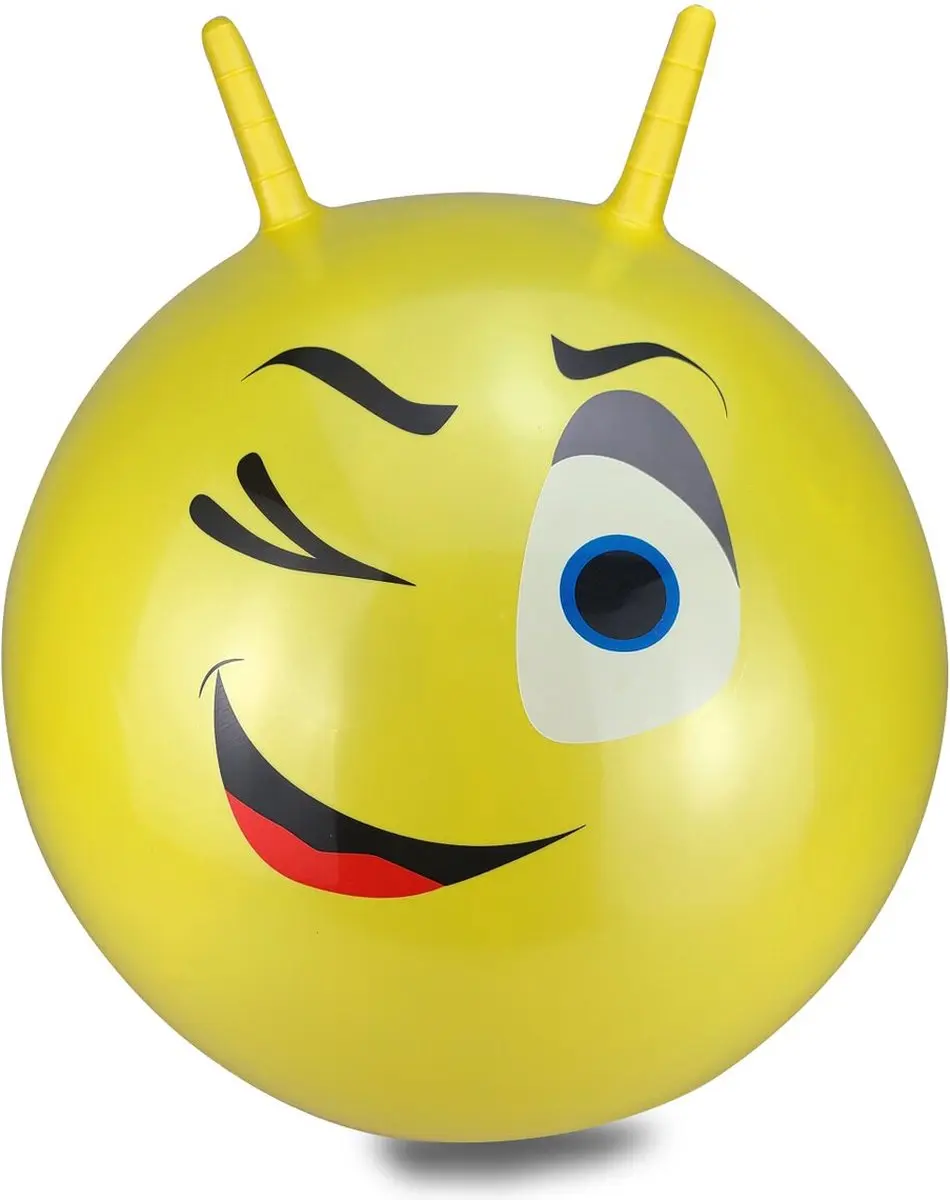 Jamara Skippybal Knipoog - 55cm - Geel - afbeelding 4 van 5