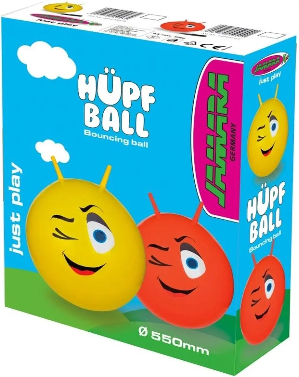 Jamara Skippybal Knipoog - 55cm - Geel - afbeelding 3 van 5