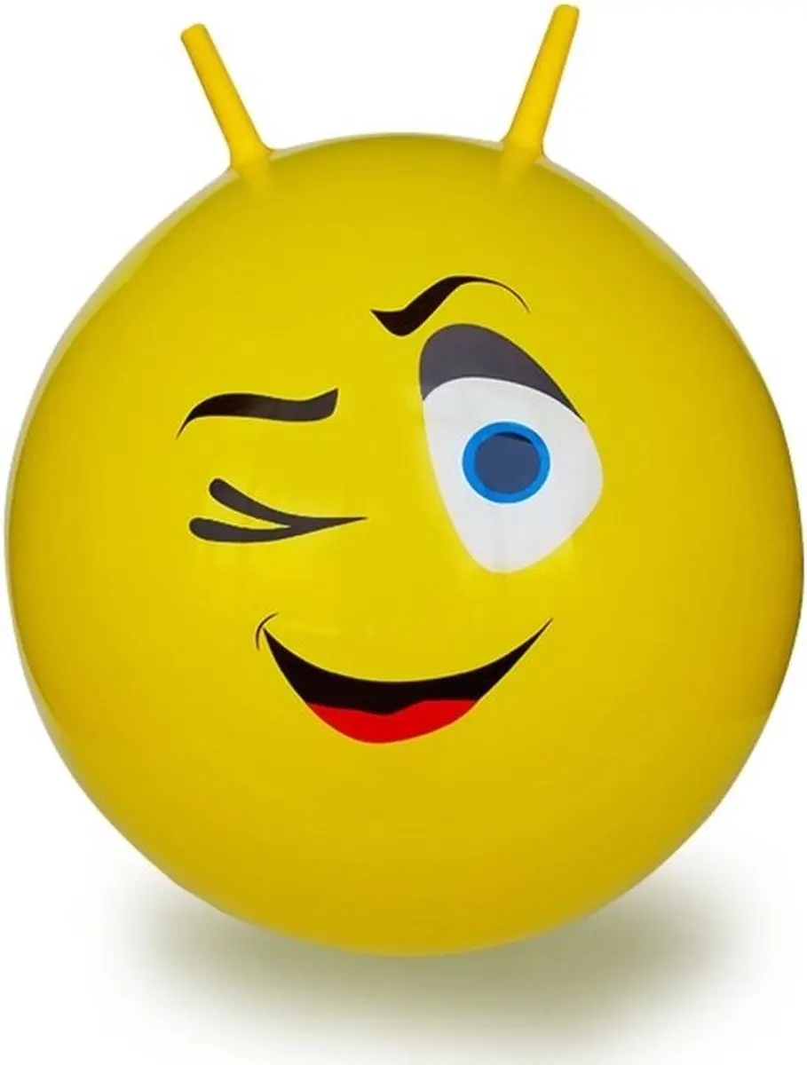 Jamara Skippybal Knipoog - 55cm - Geel - afbeelding 5 van 5
