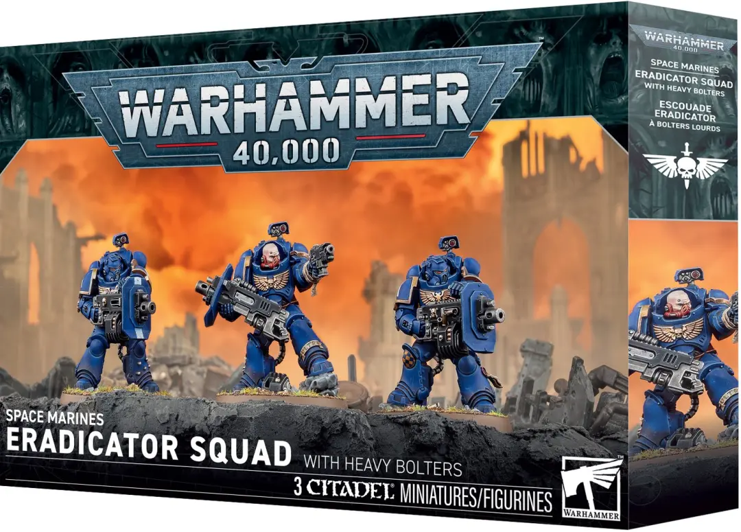 Warhammer 40,000 Space Marines Eradicator Squad with Heavy Bolters