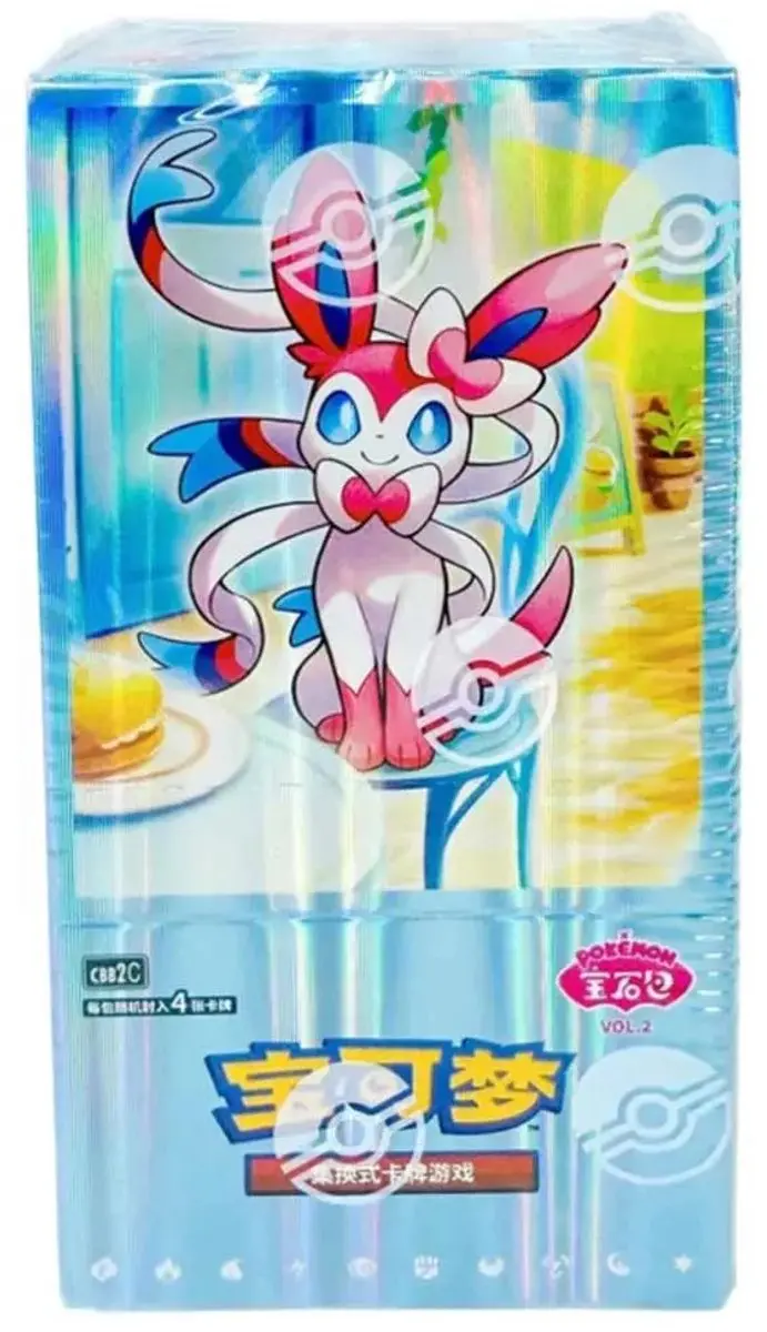 Pokemon Trading Card Game Gem 2 Simplified Chinese Box Trading Cards Blauw Kinde