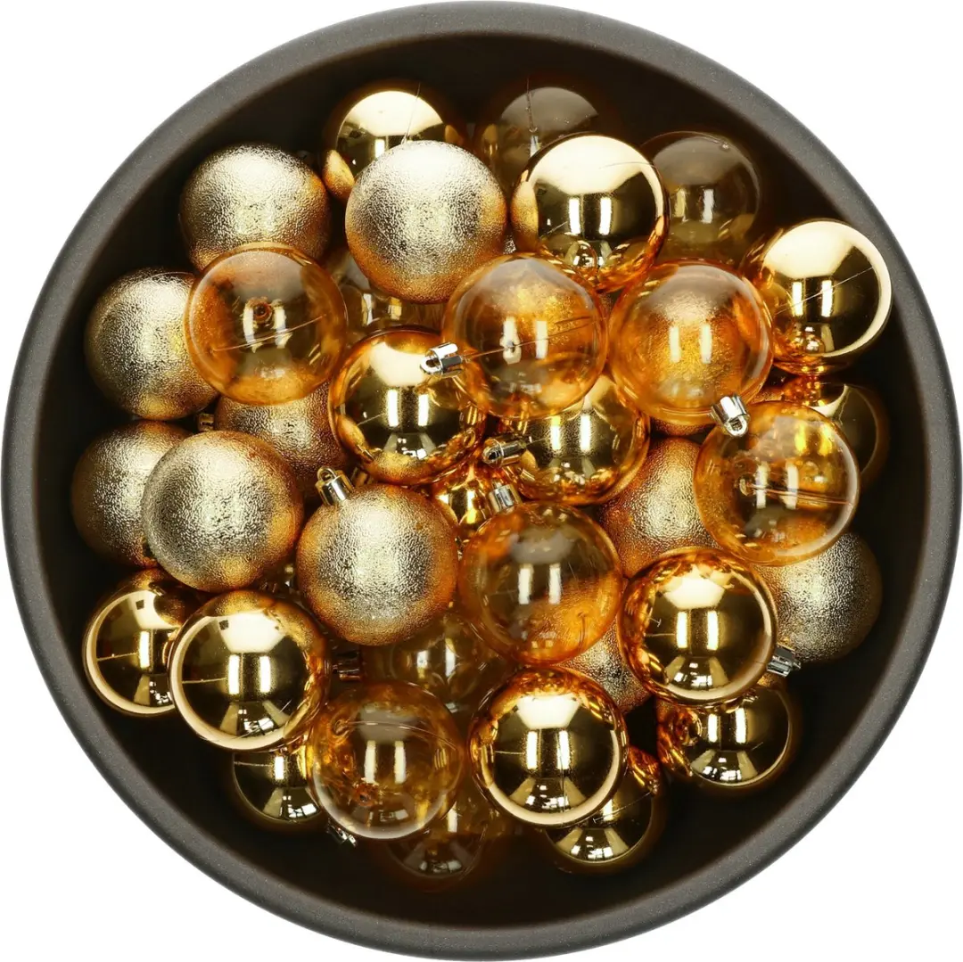Decoris Kerstballen 6cm Goud