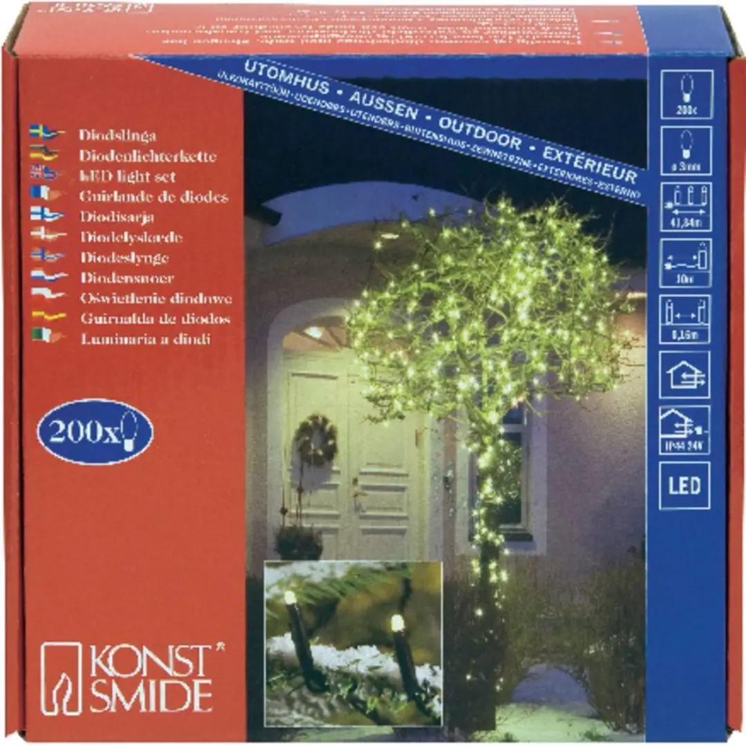 Konstsmide 3613-110 Lichtketting - 200 Lampjes - Warmwit - afbeelding 5 van 6