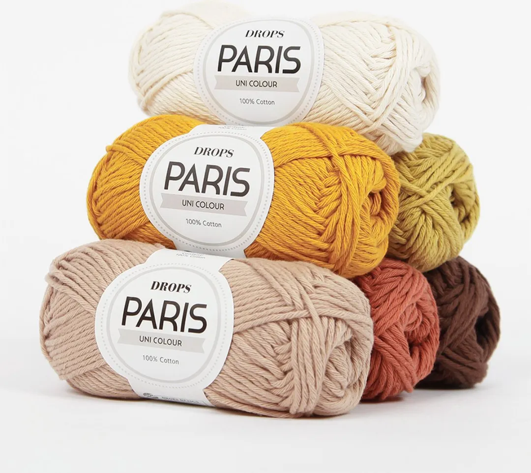 Drops Paris Uni Colour Katoen Garen - Korenbloem blauw