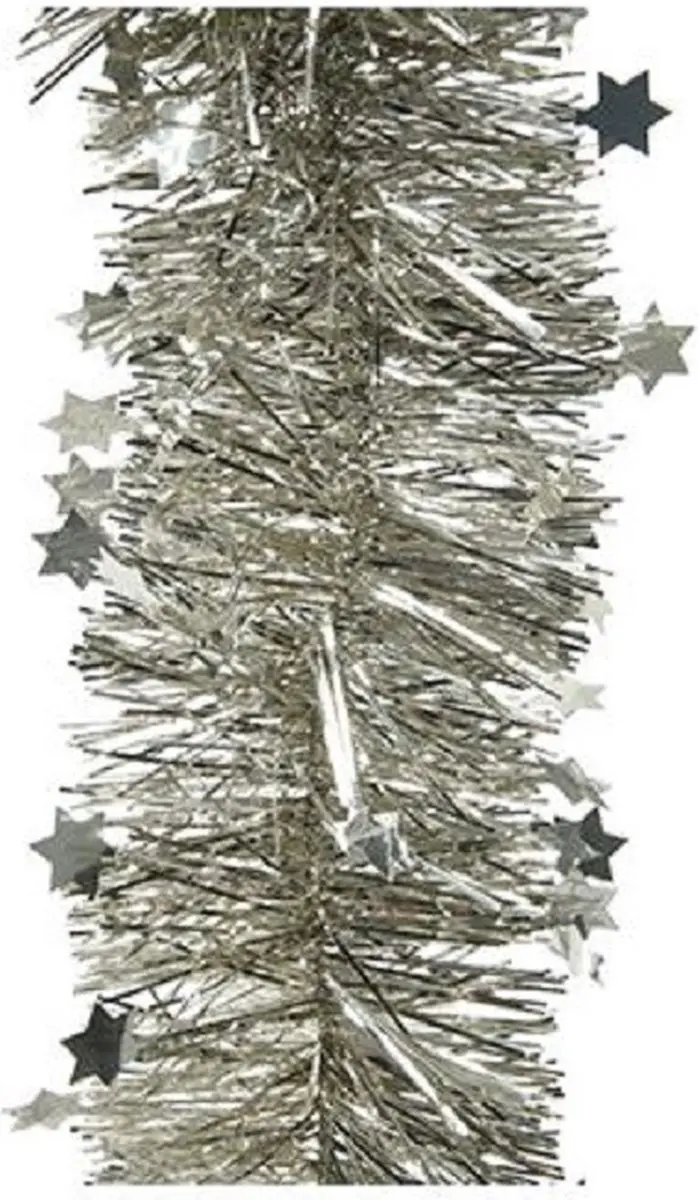 Feestslinger sterren zilver 10 x 270 cm