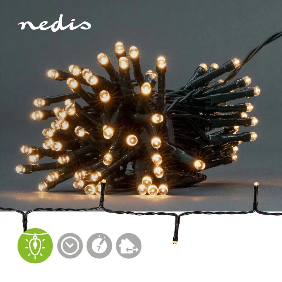 Nedis CLBO48 Kerstverlichting - 48 LED's - 3.6m Warm Wit - afbeelding 6 van 6
