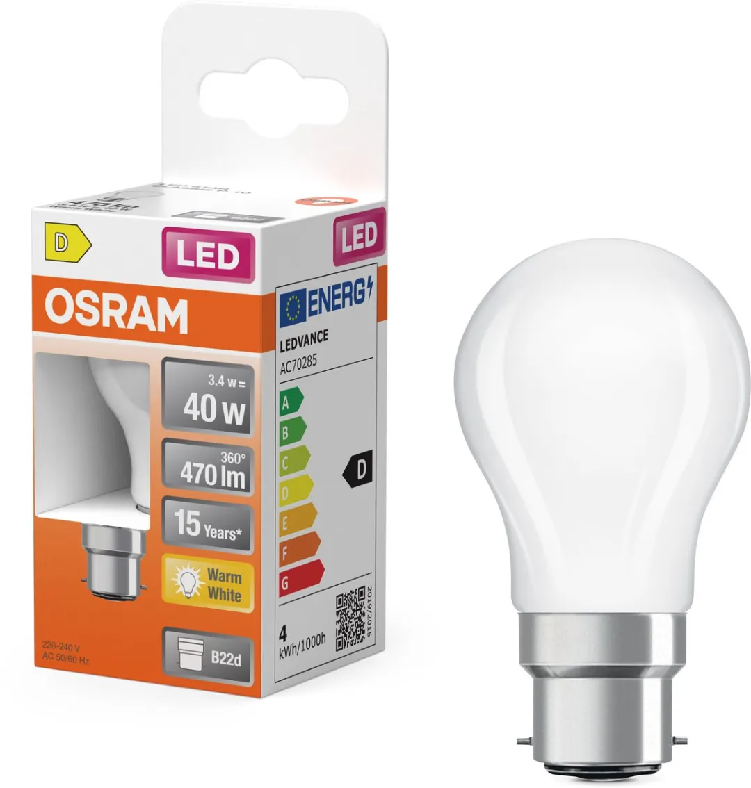Osram LED Star mini P40 Filament 3,4W - 470lm 2700K Mat