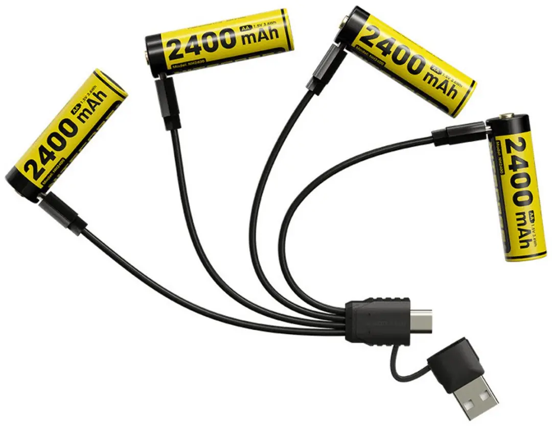 Nitecore NH2400 Oplaadbare AA batterij - 2400mAh - 4 stuks - afbeelding 4 van 6