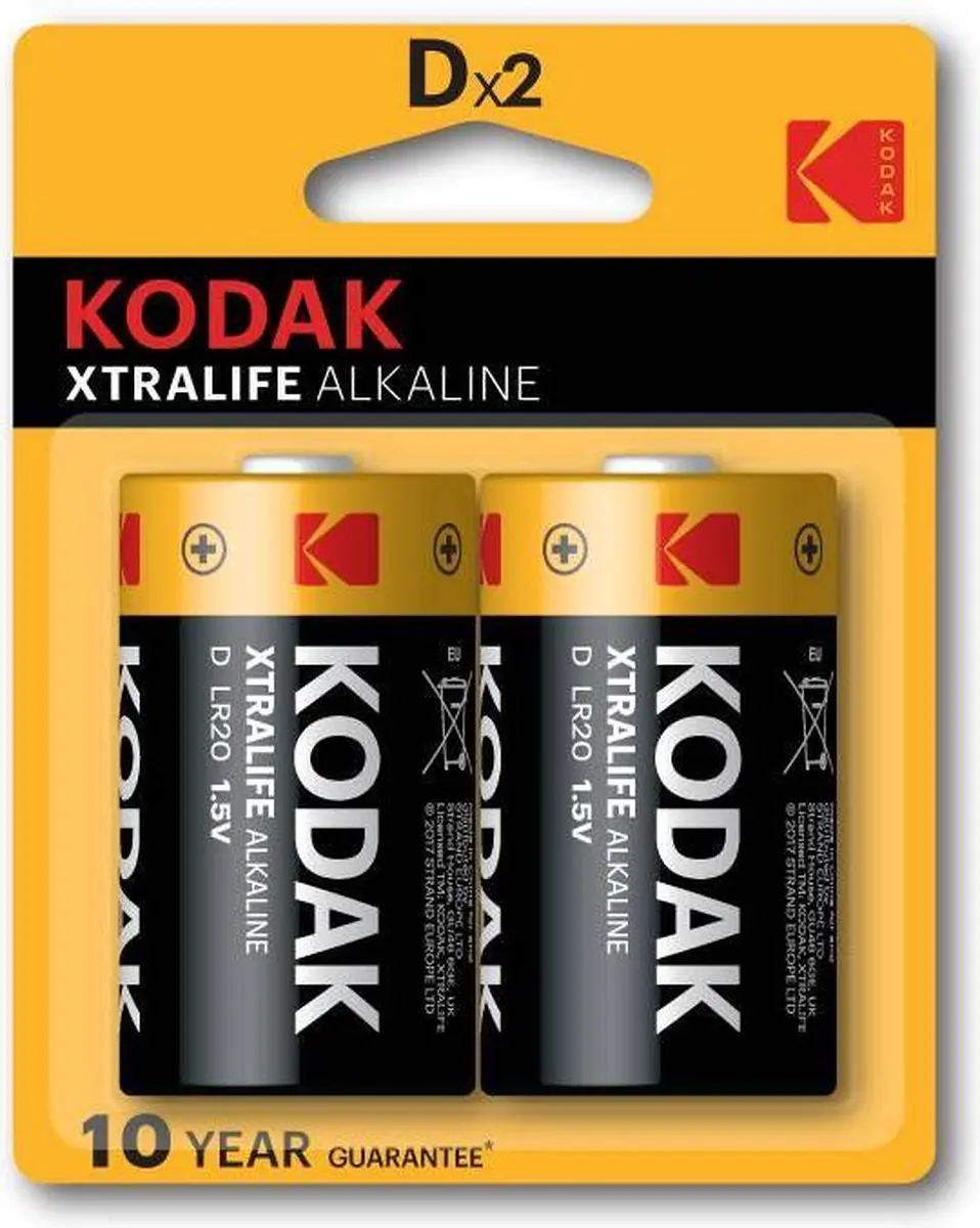 Kodak Xtralife Alkaline D LR20 Batterijen - 2 Stuks - afbeelding 4 van 6