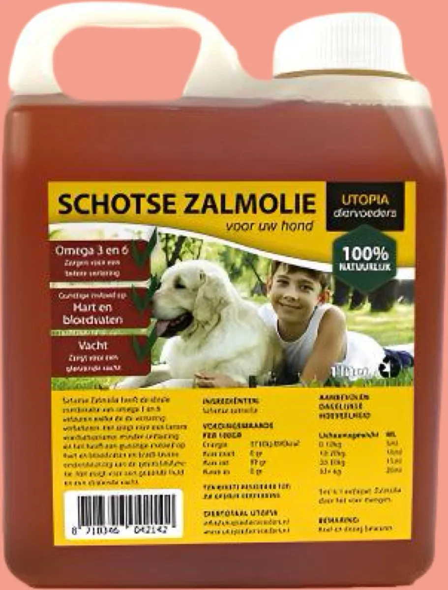 Utopia Schotse Zalmolie 1000ml - Natuurlijk