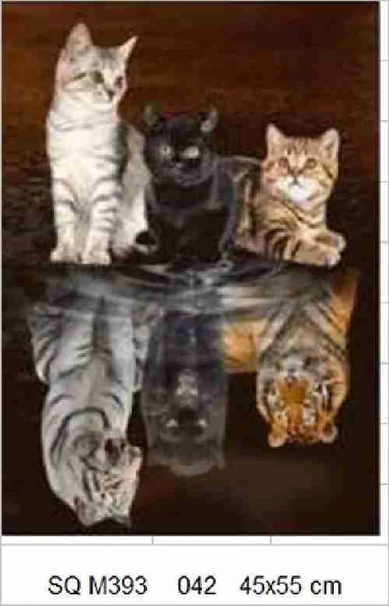 VDTOYS Diamond Painting VDT042 CATS - Groot formaat 45x55cm