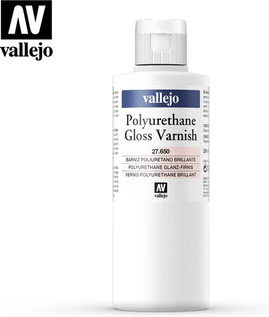 Vallejo Polyurethane Gloss Varnish 200ml