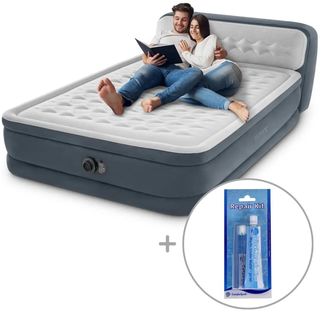 Intex Ultra Plush luchtbed met hoofdboord