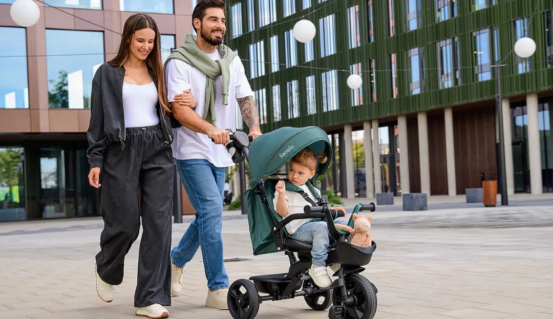 Lionelo Kori Driewieler 2-in-1 - Grijs