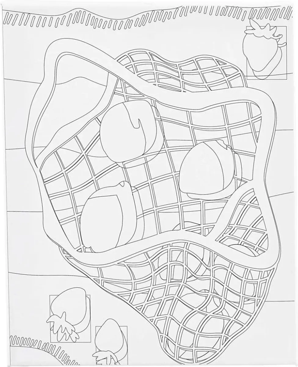 Creativ Company Schildercanvas Citrusvruchten 24x30cm