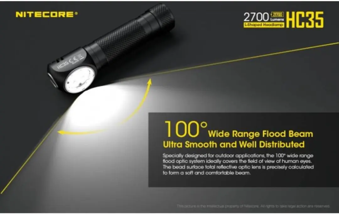 Nitecore HC35 Hoofdlamp - 2700 lumen - Zwart - afbeelding 2 van 6
