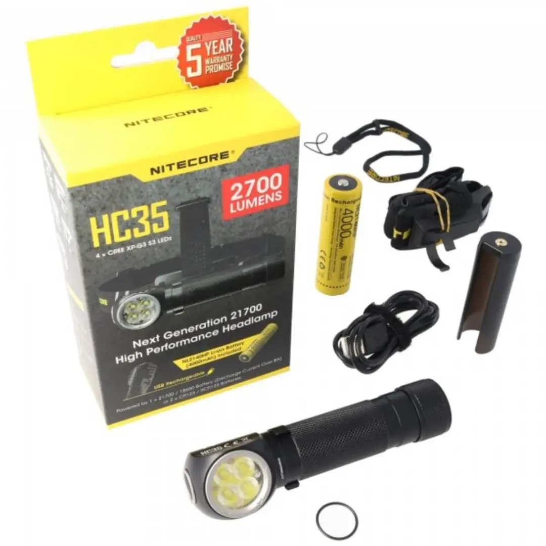 Nitecore HC35 Hoofdlamp - 2700 lumen - Zwart - afbeelding 4 van 6