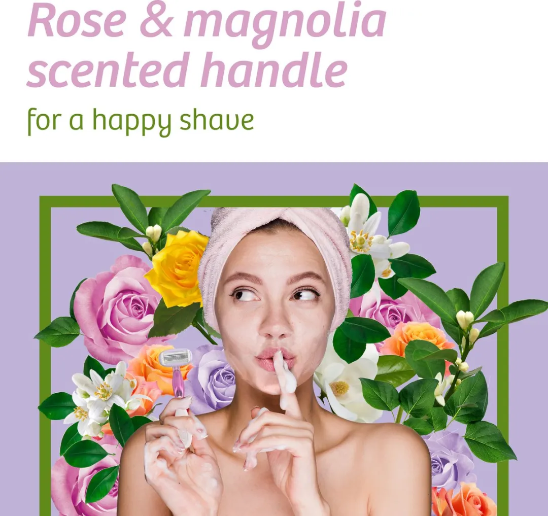 Bic Soleil Escape Wegwerp Scheermesjes 3 Stuks - Roos en Magnolia
