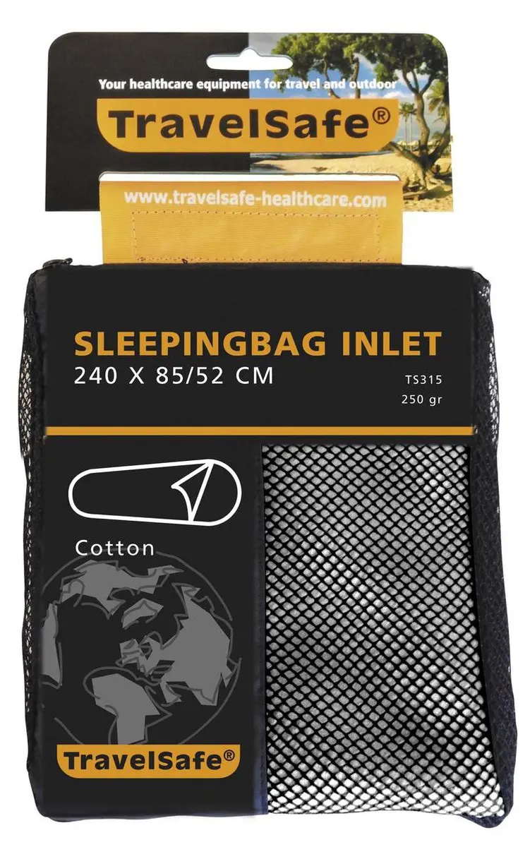 Travelsafe Katoen Mummy Slaapzak Inleg - Wit - afbeelding 3 van 5