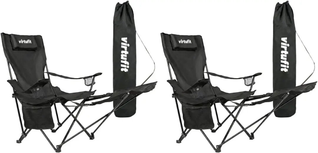 VirtuFit Campingstoel met Voetsteun