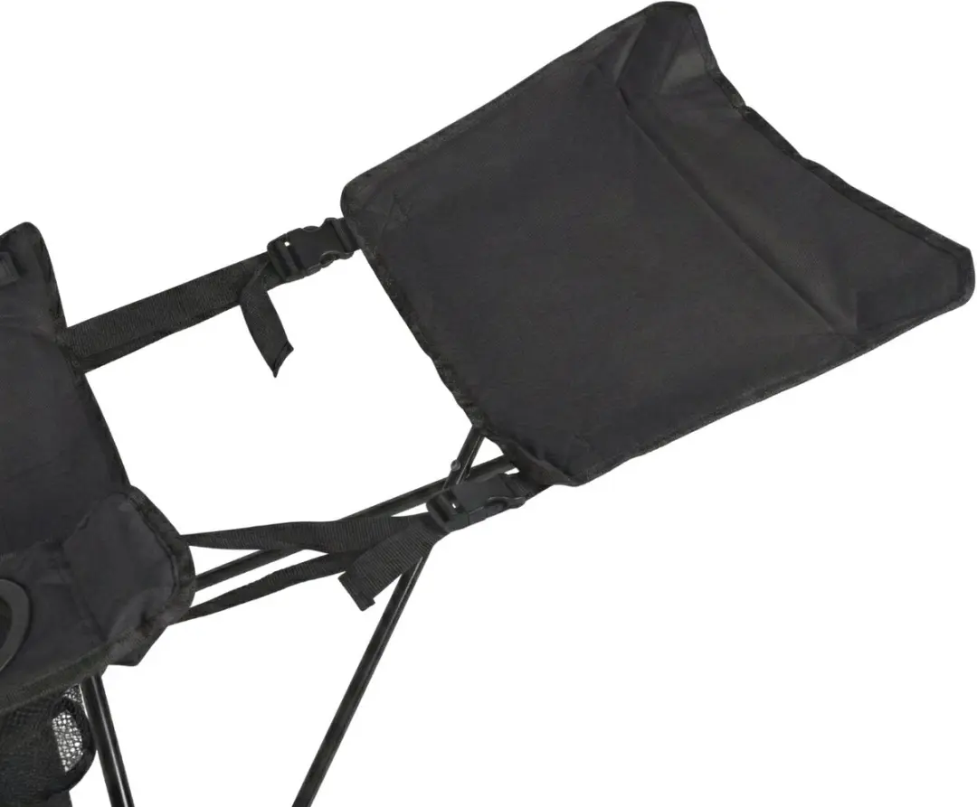VirtuFit Campingstoel met Voetsteun - Set van 2 - Zwart - afbeelding 4 van 6